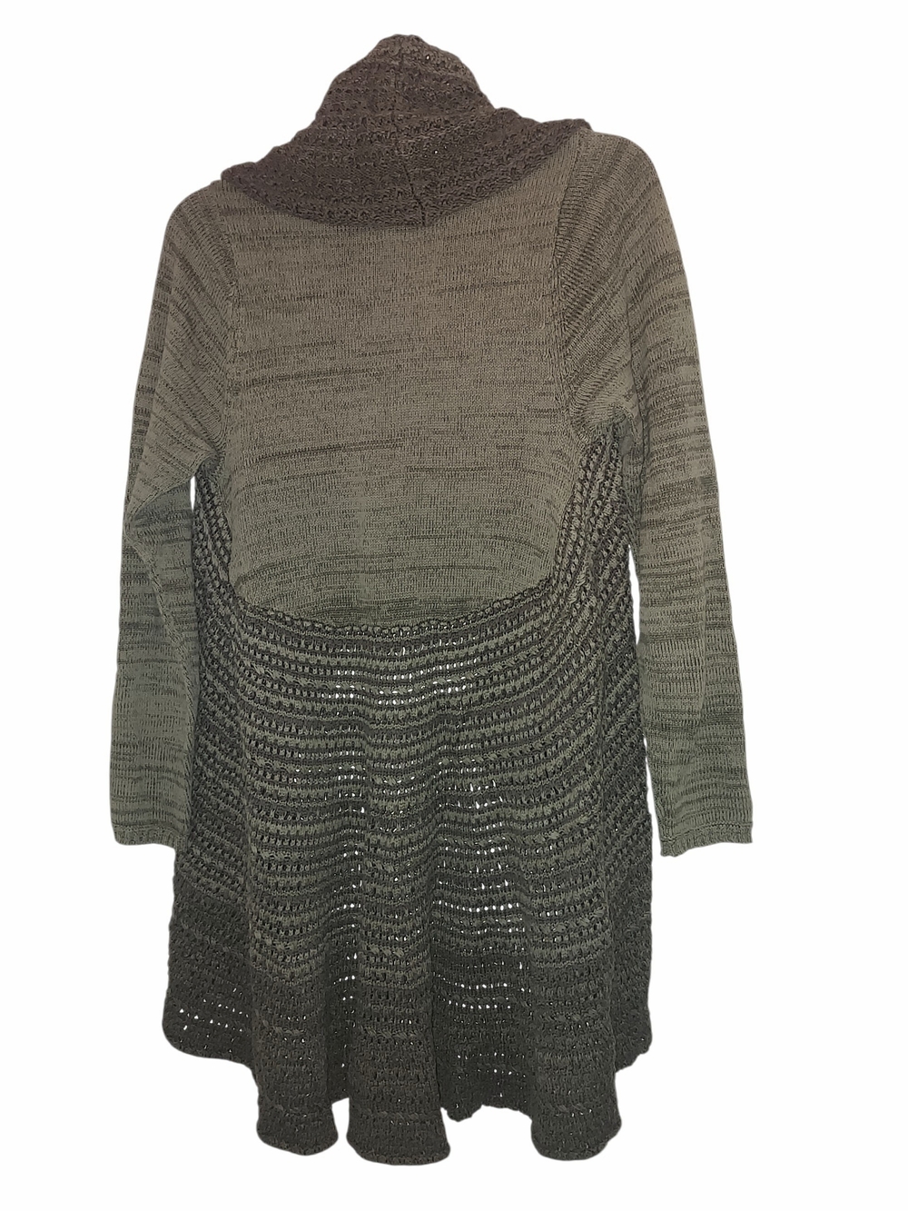 Subtle Green Knit Long-Sleeve Sweater, Size Medium - Picture 3 of 5